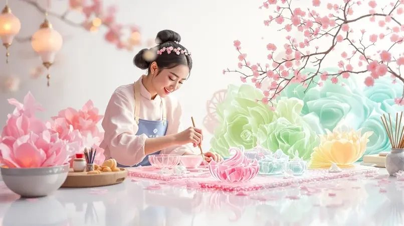 街边小摊的糖画师傅,手艺太绝了 - 青春草视频 街边小摊的糖画师傅,手艺太绝了
